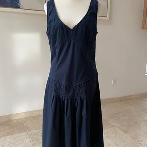Escada Sport sleeveless Dark blue Cotton Dress